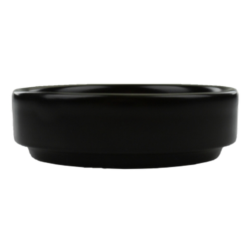 International Tableware, Inc TN-4-MB Torino Matte Black 2 oz Porcelain Coupe Sauce Dish - 4 Doz