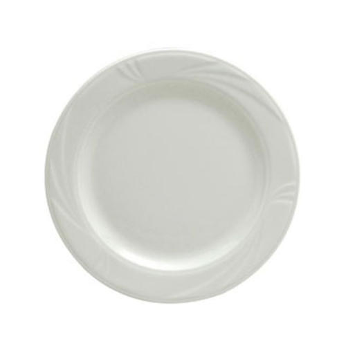 Oneida R4510000152 Arcadia Bright White 10-5/8" Porcelain Plate - 1 Doz
