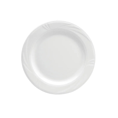 Oneida R4510000163 Buffalo Arcadia Bright White Porcelain 12" Plate - 1 Doz