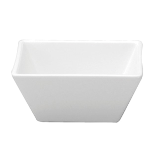 Oneida R4570000715S Botticelli Bright White 4.5" Porcelain Square Bowl - 3 Doz