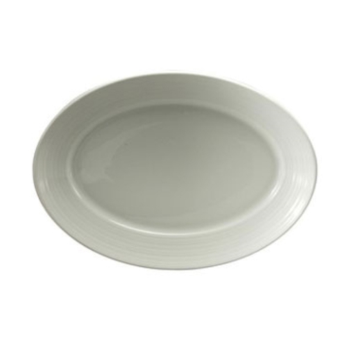 Oneida R4570000367 Botticelli Bright White 12.5"x 9.25" Oval Porcelain Platter