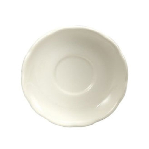 Oneida F1560000500 Caprice Cream White 5.625" Porcelain Saucer - 3 Doz