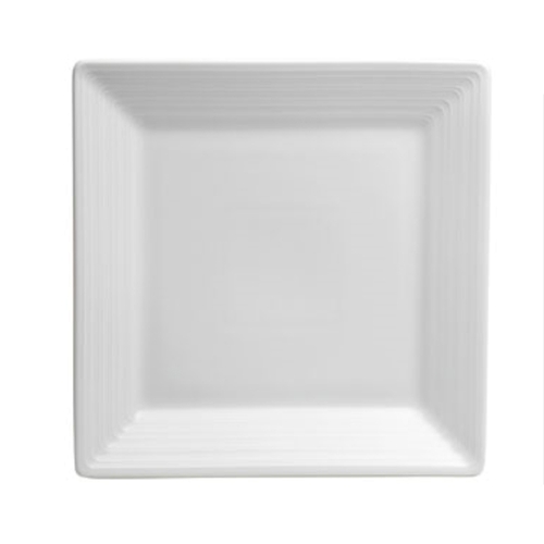 Oneida R4570000136S Botticelli Bright White 8½" Porcelain Square Plate - 2 Doz