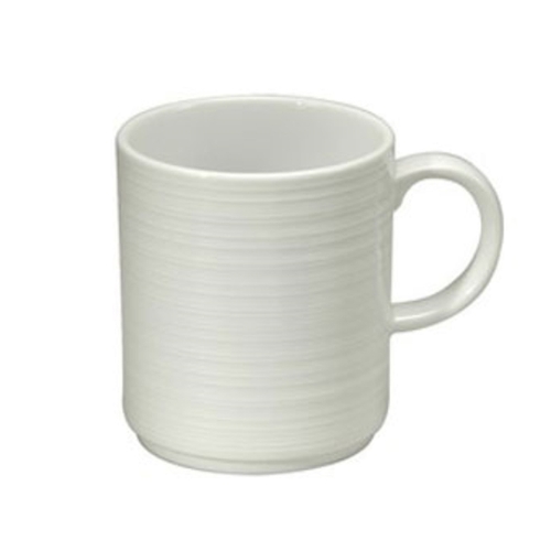Oneida R4570000572 Botticelli Bright White 12 oz Porcelain Coffee Mug - 3 Doz