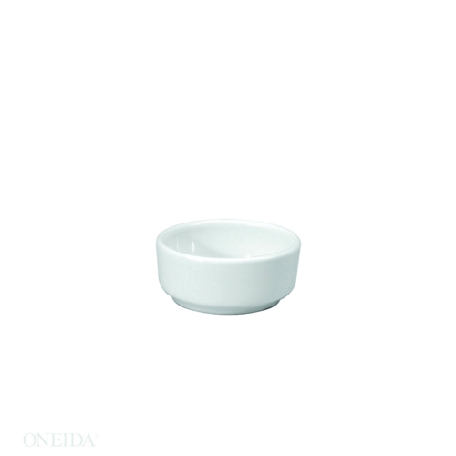 Oneida F1000000941 Cream White Porcelain 2 oz Butter Cup - 3 Doz