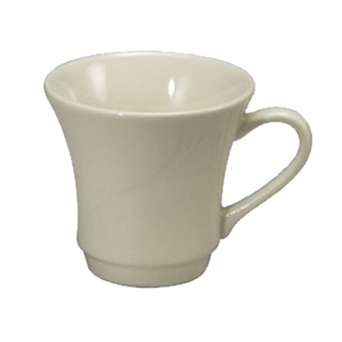 Oneida F1040000510 Espree Cream White 7 oz Porcelain Talisman Cup - 3 Doz
