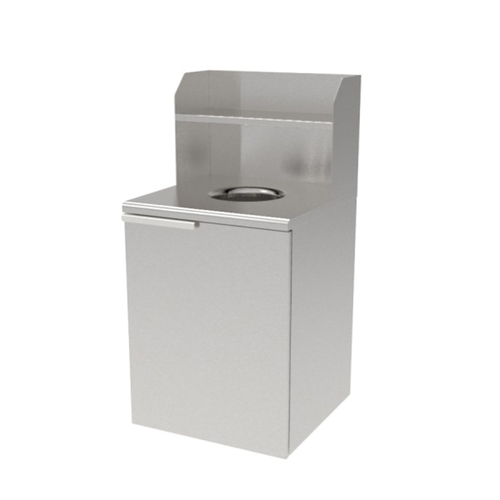 GSW USA S-WRA32 32 Gallon Stainless Steel Indoor Waste Receptacle