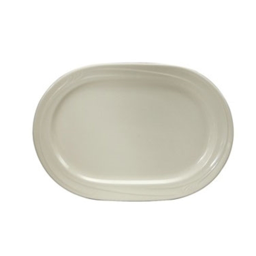Oneida F1040000361 Espree Cream White 11.75"x 8.25" Oval Porcelain Platter