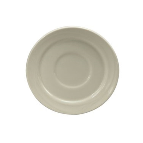 Oneida F1040000500 Espree Cream White 5.5" Diameter Porcelain Saucer