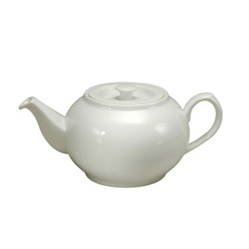 Oneida R4020000862 Fusion Bright White 21 oz. Porcelain Teapot - 2 Doz
