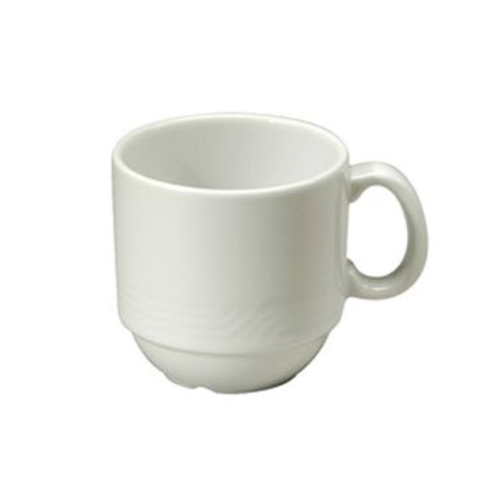 Oneida R4010000530 Impressions Bright White 7 oz Porcelain Cup - 3 Doz