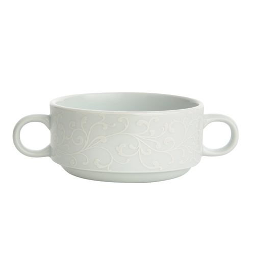 Oneida L5803050571B Ivy Bright White 9.5 oz. Porcelain Bouillon Cup - 2 Doz