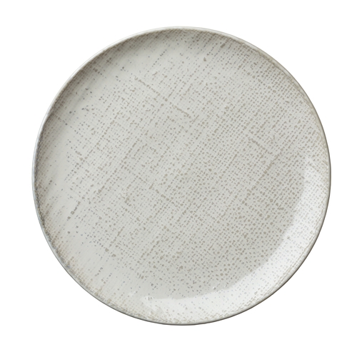 Oneida L6800000118C Knit White Body 6.25" Porcelain Coupe Dinner Plate - 4 Doz