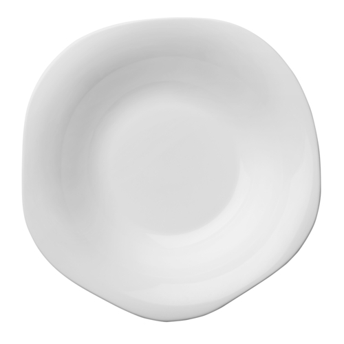 Oneida L6700000760 Lancaster Warm White 10 oz. Porcelain Dinner Bowl - 4 DZ