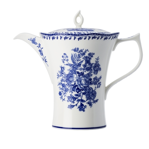 Oneida L6703061861 Lancaster Garden Warm White 26 oz Porcelain Teapot - 1 Doz