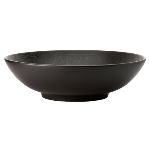 Oneida L6500000752 Luzerne Lava Black 75 oz. Porcelain Banquet Bowl - 6 Each