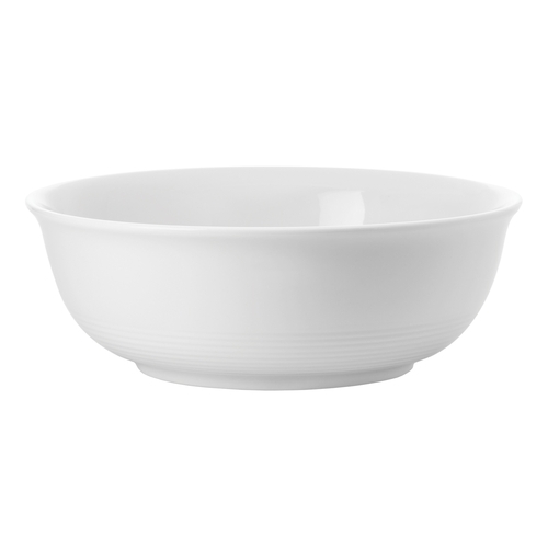 Oneida L6600000775 Lines Warm White 19 oz. Porcelain All Purpose Bowl - 3 Doz