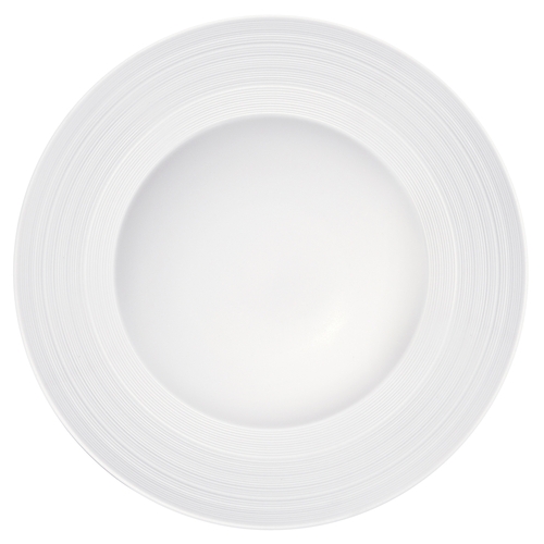 Oneida L5650000742 Manhattan Warm White 6.88 oz. Porcelain Soup Bowl - 1 Doz