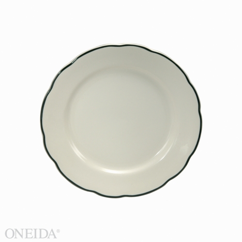 Oneida F1560018144 Manhattan Cream White 9.625" Porcelain Plate - 2 Doz