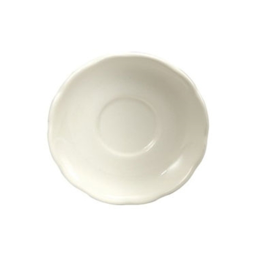 Oneida F1560018500 Manhattan Cream White 5.625" Dia Porcelain Saucer - 3 Doz