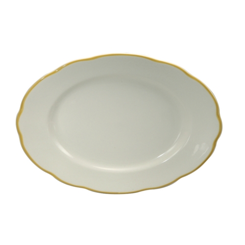 Oneida F1560013360 Manhattan Cream White 11.63"x8.88" Porcelain Platter- 1 Doz