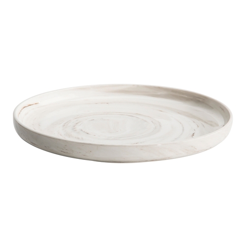 Oneida L6200000156 Luzerne Marble 11" Diameter Porcelain Plate - 1 Doz