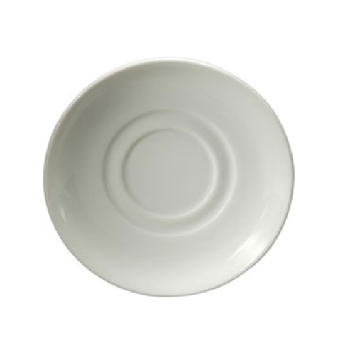 Oneida R4220000500 Royale Bright White 5.75" Porcelain Saucer - 3 Doz