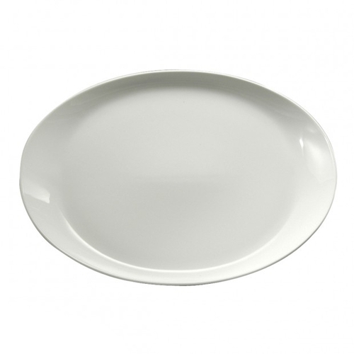 Oneida R4220000387 Royale Bright White 15" x 10.5" Oval Porcelain Platter