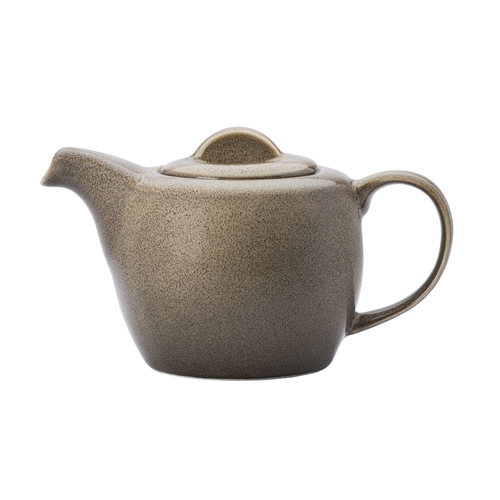 Oneida L6753059860 Rustic Chestnut 14 oz. Two-Tone Porcelain Teapot - 1 Doz