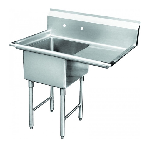 GSW USA SH18241R One Compartment 18"x 24" Sink w/ 18" Right Side Drainboard