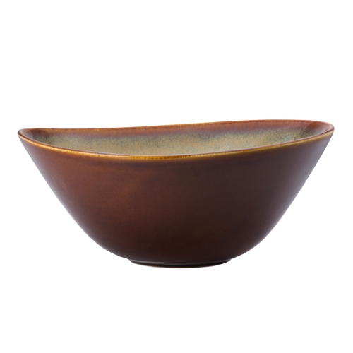 Oneida L6753066762 Rustic Sama 14 oz Two-Tone Porcelain Soup Bowl - 3 Doz
