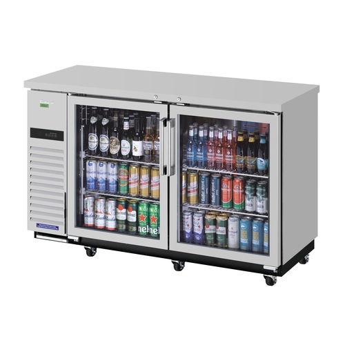 Turbo Air TBB-24-60SGSD-N Super Deluxe 61" Narrow Depth Solid Door Back Bar Cooler