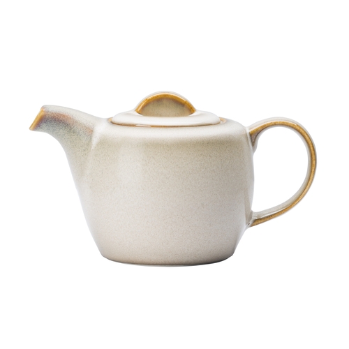 Oneida L6753066860 Rustic Sama 14 oz. Two-Tone Porcelain Teapot - 1 Doz