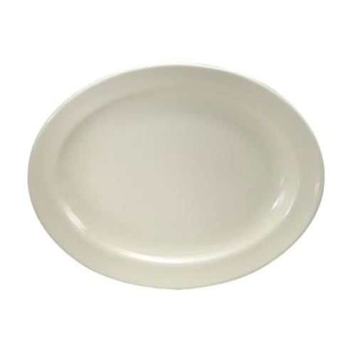 Oneida F1600000359 Shape 2000 Cream White 11.5" x 9.25" Porcelain Platter