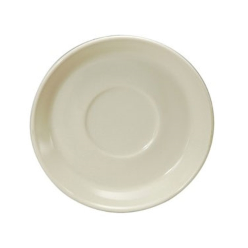 Oneida F1600000500 Shape 2000 Cream White 6.25" Porcelain Saucer - 3 Doz