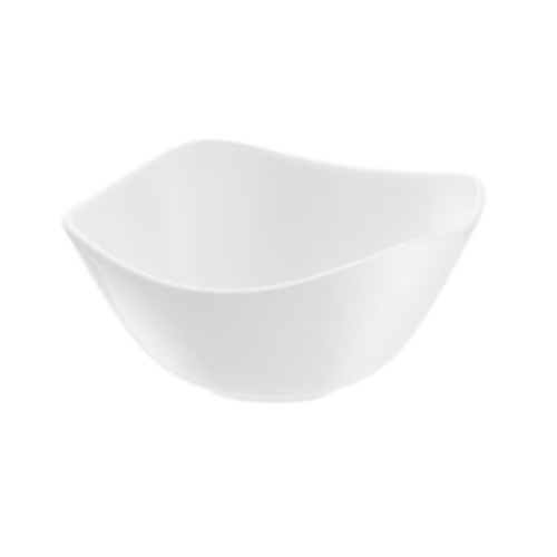 Oneida L5750000764S Luzerne Stage Warm White 21 oz Porcelain Square Bowl - 2 Doz