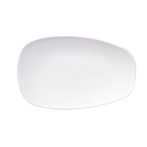 Oneida L5750000387 Luzerne Stage Warm White 15" x 9.25" Porcelain Platter