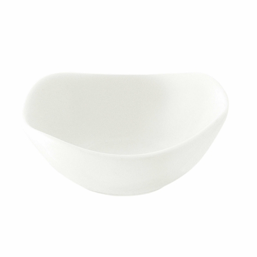 Oneida L5750000954 Luzerne Stage Warm White Porcelain 12 oz Sauce Dish - 4 Doz