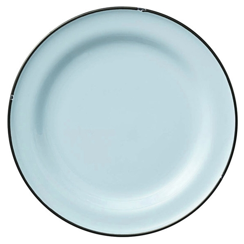 Oneida L2105009152 Luzerne Tin Tin Blue 10.75" Porcelain Plate - 1 Doz