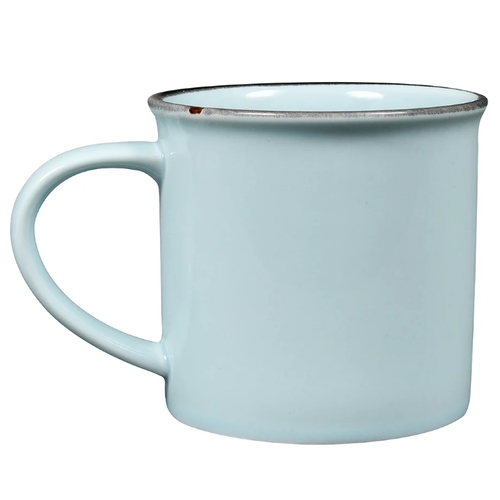 Oneida L2105009042 Luzerne Tin Tin Blue 11 oz. Porcelain Coffee Mug - 3 Doz
