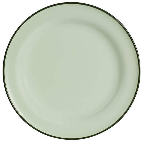 Oneida L2104009152 Luzerne Tin Tin Green 10.75" Porcelain Plate - 1 Doz