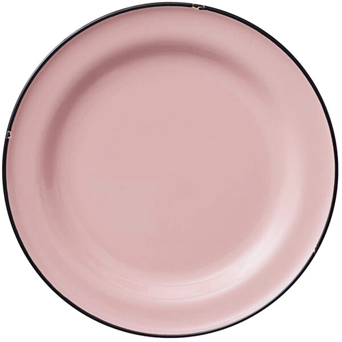 Oneida L2101003152 Luzerne Tin Tin Pink 10.75" Porcelain Plate - 1 Doz