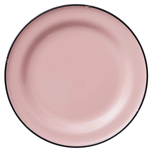 Oneida L2101003119 Luzerne Tin Tin Pink 6.75" Coupe Porcelain Plate - 2 Doz
