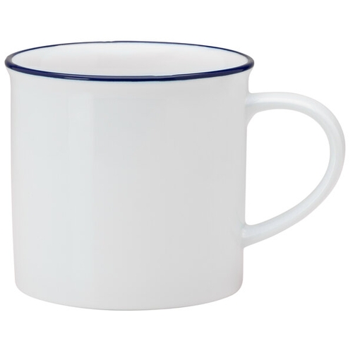 Oneida L2105008042 Luzerne Tin Tin White/Blue 11 oz Porcelain Coffee Mug -3 Doz