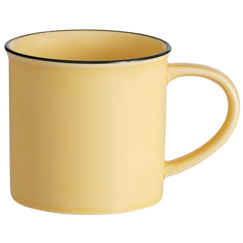 Oneida L2103006042 Luzerne Tin Tin Yellow 11 oz. Porcelain Coffee Mug - 3 Doz