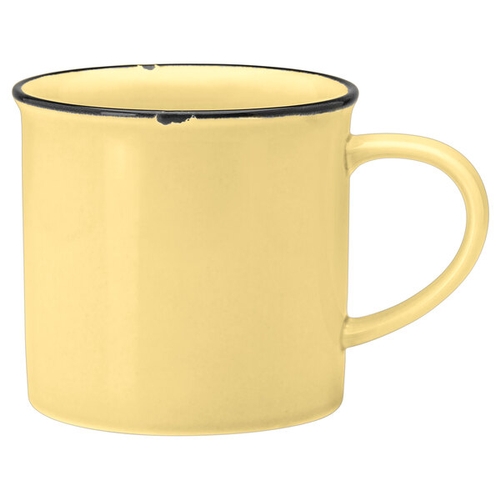 Oneida L2103006560 Luzerne Tin Tin Yellow 14 oz. Porcelain Coffee Cup - 2 Doz