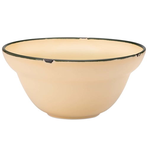 Oneida L2103006701 Luzerne Tin Tin Yellow 9 oz. Porcelain Cereal Bowl - 4 Doz