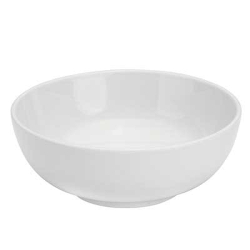 Oneida F1400000734 Tundra Bone White 24 oz. Porcelain Salad Bowl - 3 Doz