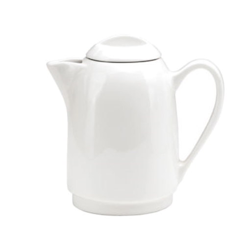 Oneida F1400000860 Tundra Bone White 15 oz. Porcelain Teapot - 1 Doz