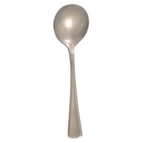 International Tableware, Inc KE-113 Keystone 6.5" Stainless Steel Bouillon Spoon - 3 Doz